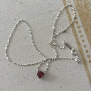 Pandora red heart necklace!